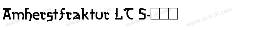 AmherstFraktur LT S字体转换